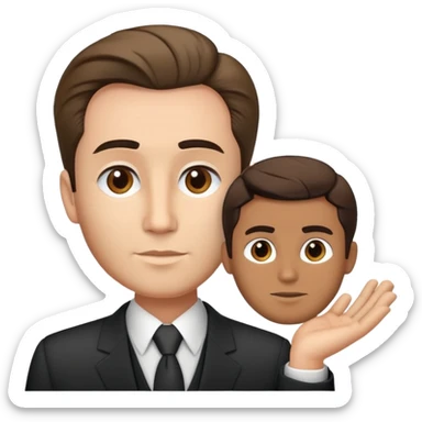 professional man with neat hair, business attire, professional appearance, named Fidel Chenèt sticker