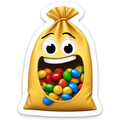 Bag of m&m's sticker
