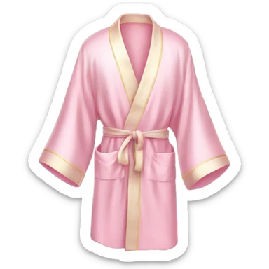 Light pink silk robe sticker