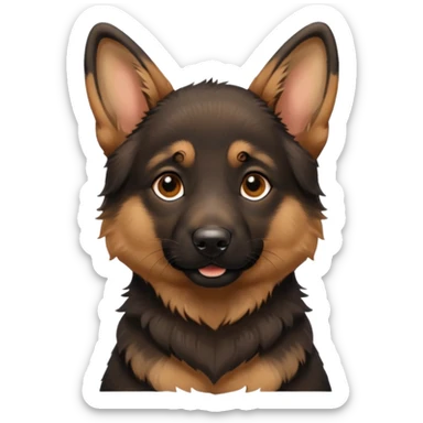 a German Shepherd puppy sticker