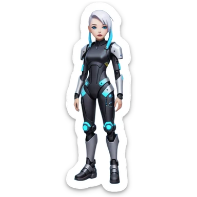 rebekka from cyberpunk edgerunners full height sticker