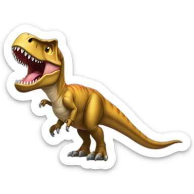 t-rex without lower jaw sticker