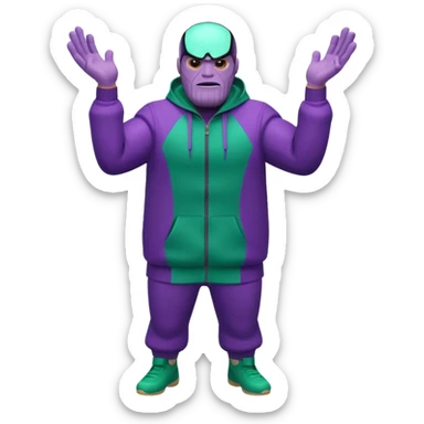 Thanos in squid game sticker