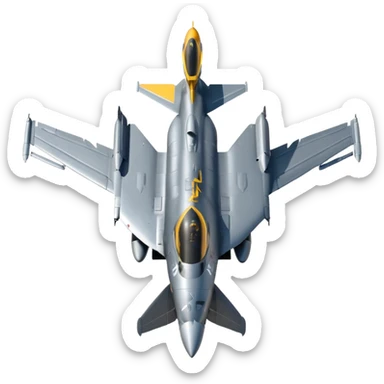 American F16 from topdown view sticker