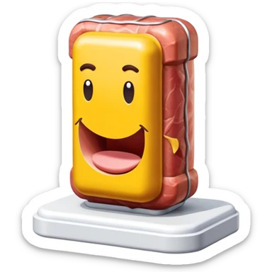  paris art city SPAM meat jeff koons style sculpture arty landscape  sticker