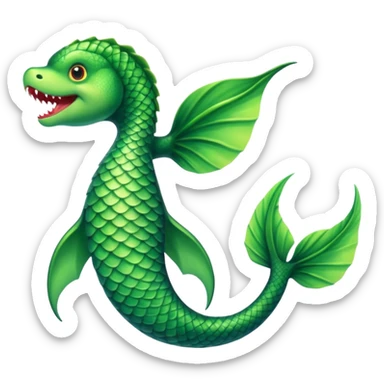 siren aesthetic tail green only sticker