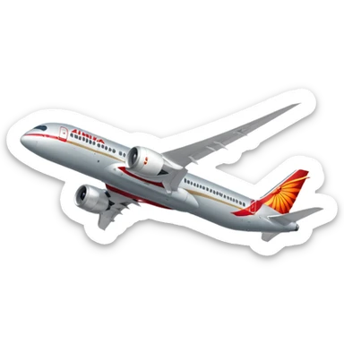 Air india b787 flight sticker