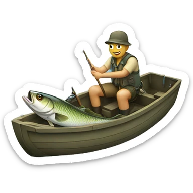 Fishing sticker
