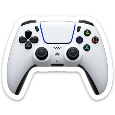 White Ps5 dualsence pro controller sticker