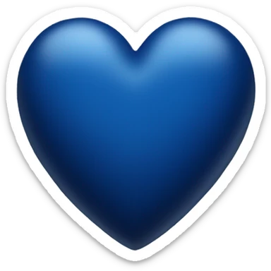dark blue heart sticker