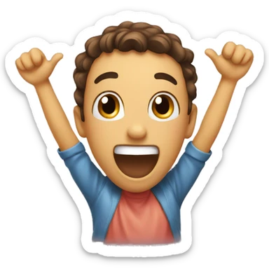 Excited best friends  sticker