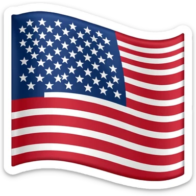 New England Patriots flag sticker