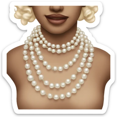 pearl necklace  sticker