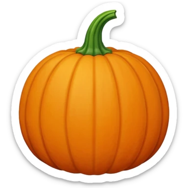 pumpkin that is not a jack o lattern sticker