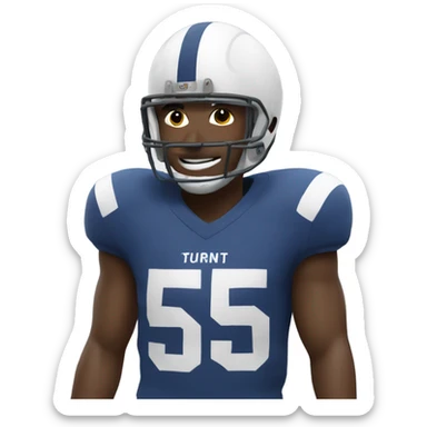 football player with number 55 sticker
