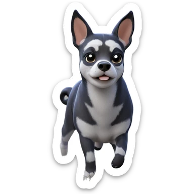 animal in field with blur sticker