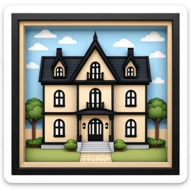 open doll mansion sticker