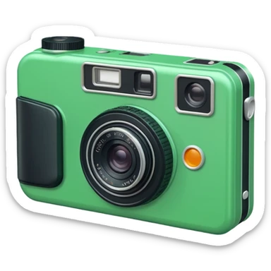 Disposable camera green sticker