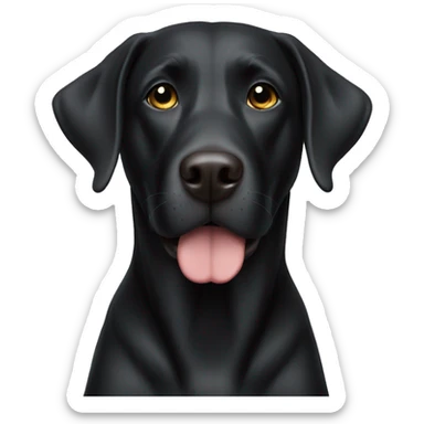 black lab black sticker