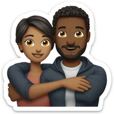 Me and my boyfriend  sticker