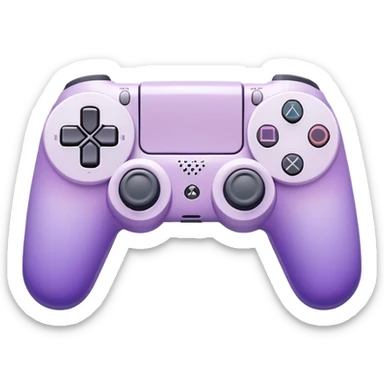 pastel purple and white gradients PlayStation controller  sticker