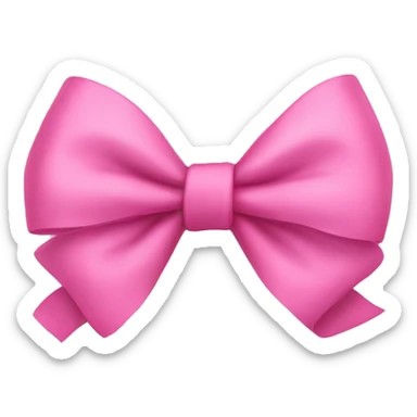 pink bow sticker