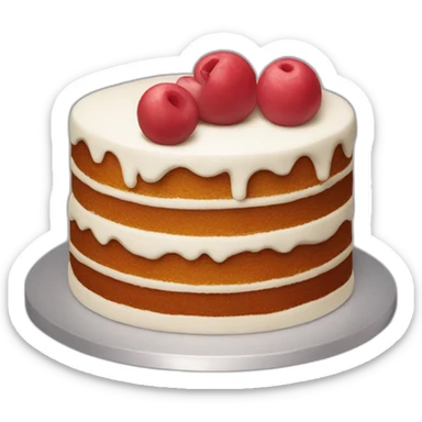 cake with the letter J sticker