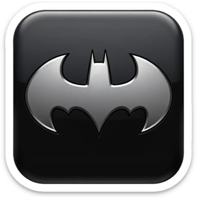 Nolan's batman symbol sticker