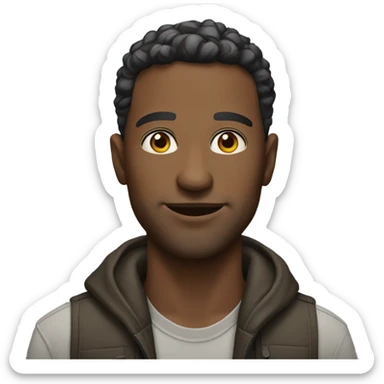 urban male portrait outdoors sticker