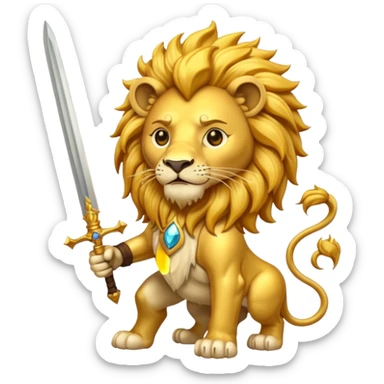 🇮🇷+🦁+⚔️+☀️ sticker