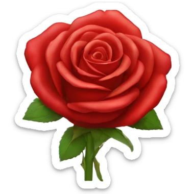 Red rose sticker