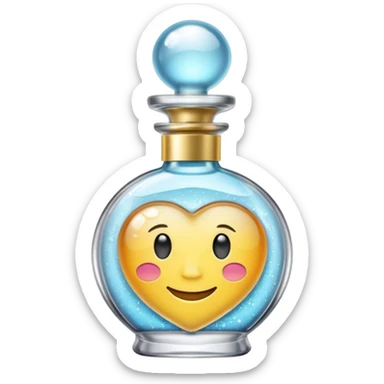 create a fragrance emoji in the style of iphone sticker