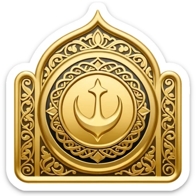 Adab visa logo sticker