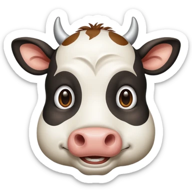 A smirking cow. 😏😏 sticker