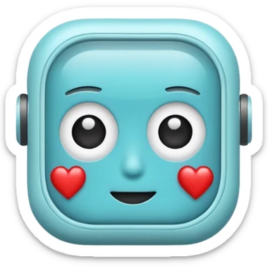 ai assistant health flat sticker