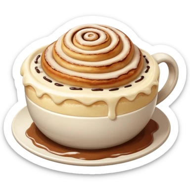 coperta, cinnamon roll, cioccolata calda, porridge sticker