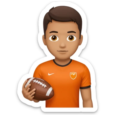 tennessee football football with orange T sticker