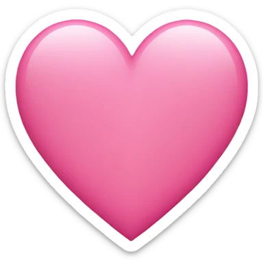Pink heart sticker