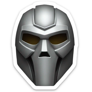 MF DOOM mask sticker