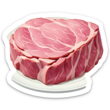 impressionist SPAM meat  claude monet paris landscape  sticker