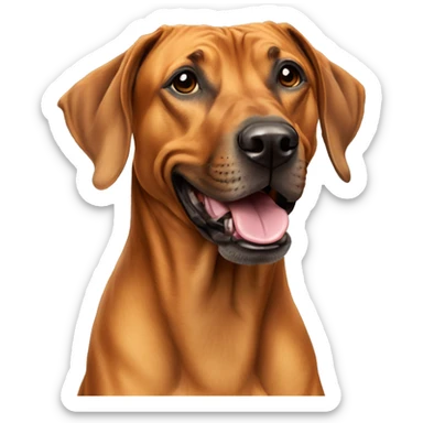 Rhodesian Ridgeback happy  sticker