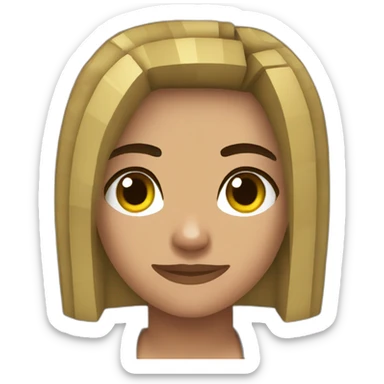 Alex girl minecraft sticker