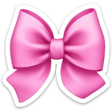 pink bow sticker