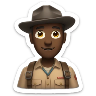 scout from team fortress 2 sticker