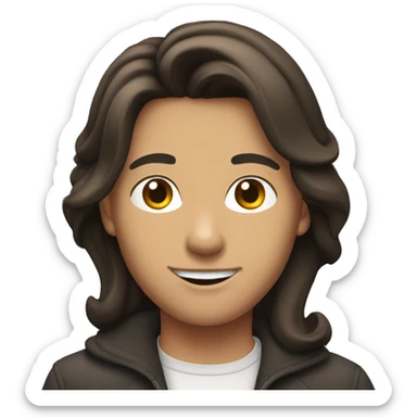 brunette gay canadian sticker