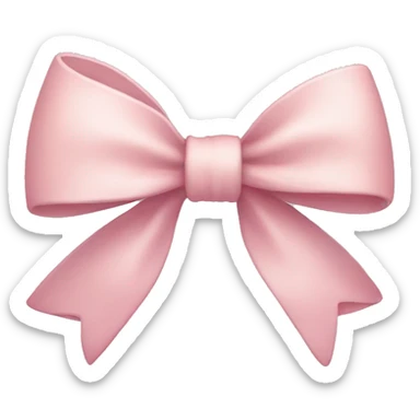 light pink bow with flowers around it sticker