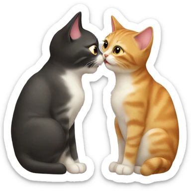 CAT kiss sticker