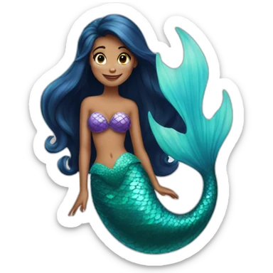 Little mermaid sticker