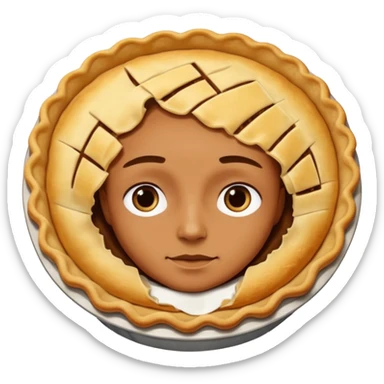 a federal passenger changing into a pie sticker