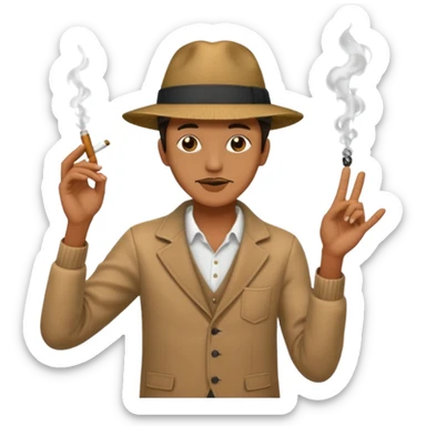 a big blunt dancing sticker